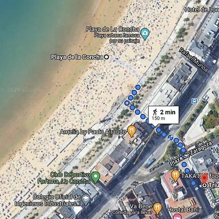Apartamento Amplio Y Central A Pie De Playa La Concha Сан-Себастьян Экстерьер фото
